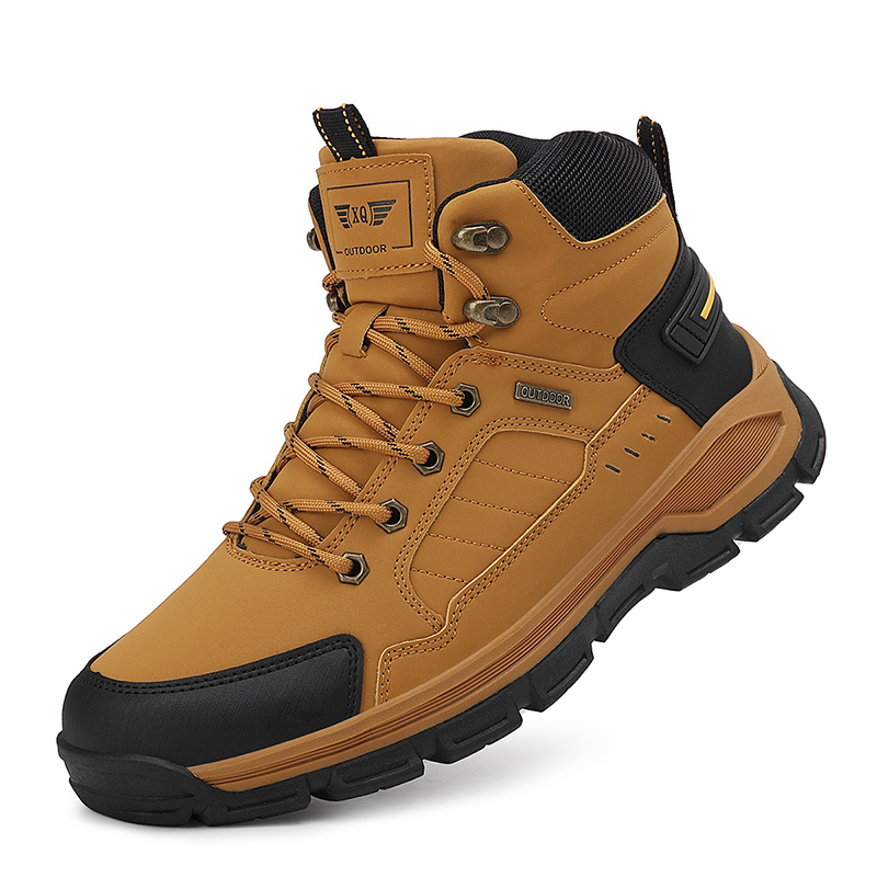 Leather Work Boots - Nieuwe herfst herenlaarzen Mode outdoor wandelschoenen