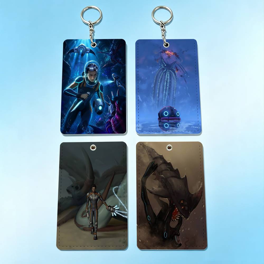 Leather Work Is - Hot Game S-Subnautica 2 Badgehouder Sleutelhanger