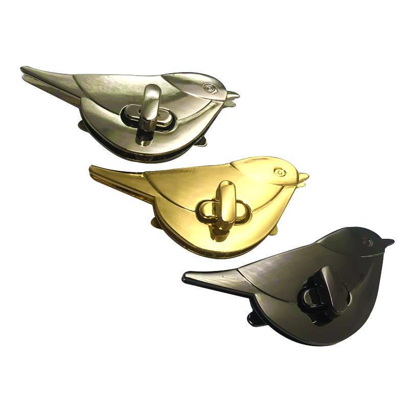 Leatherwork Hardware - Leuke Kat/Vogel Sluiting Sloten Metalen Tas