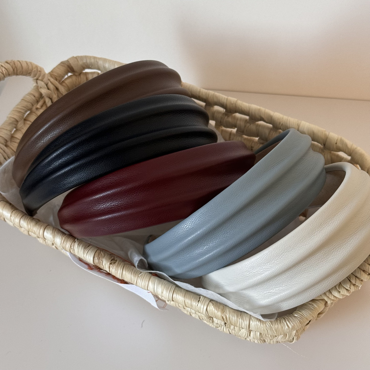 Leatherwork Rings - PU Leer Brede Hoofdbanden Haarbanden Vrouwen