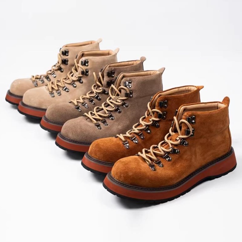 Leather Work Boots - Japanse dikke zool echt lederen outdoor