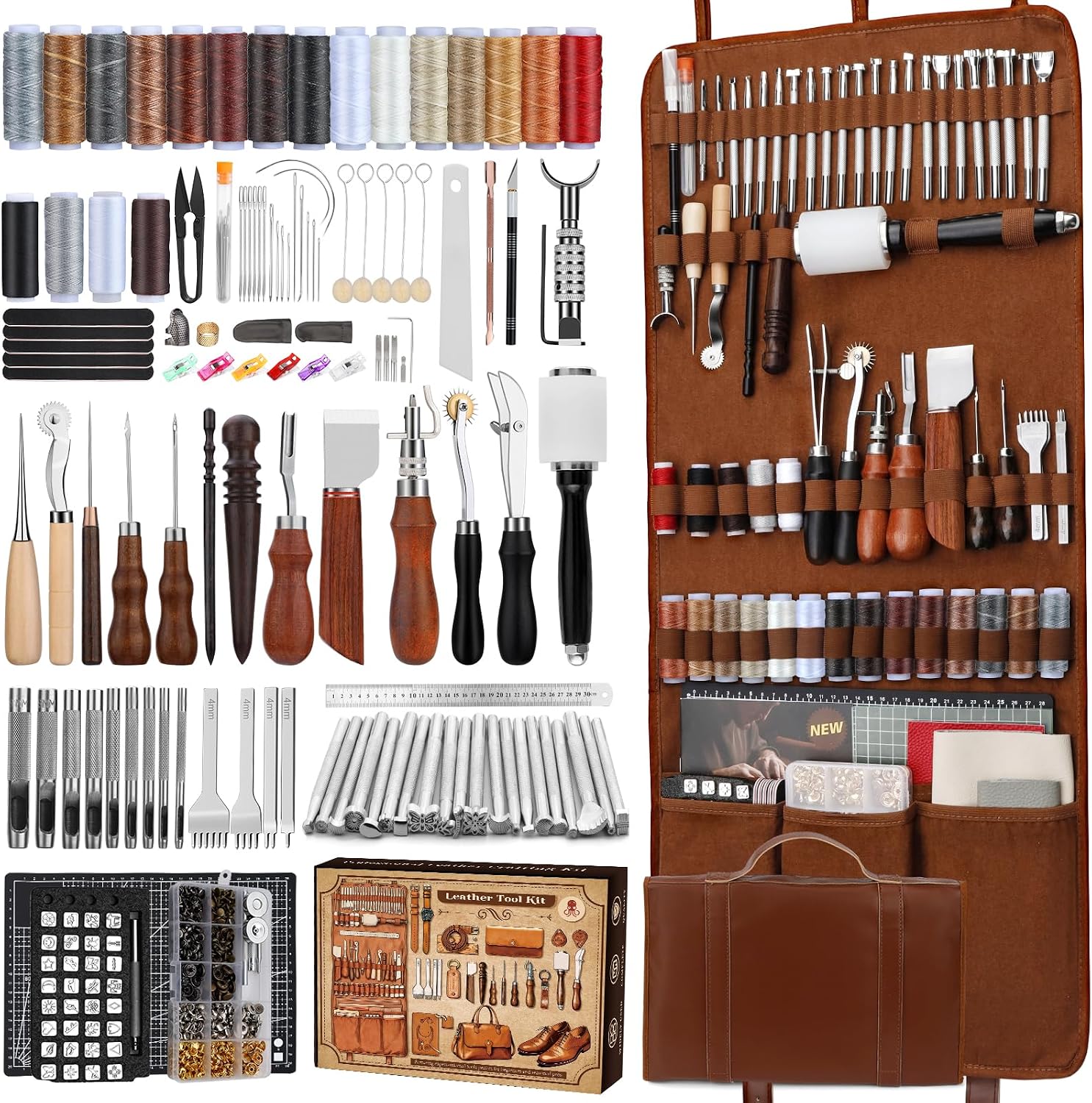 Leather Work Is - Lederbewerkingsset, lederbewerkingsgereedschap en knutselset met op