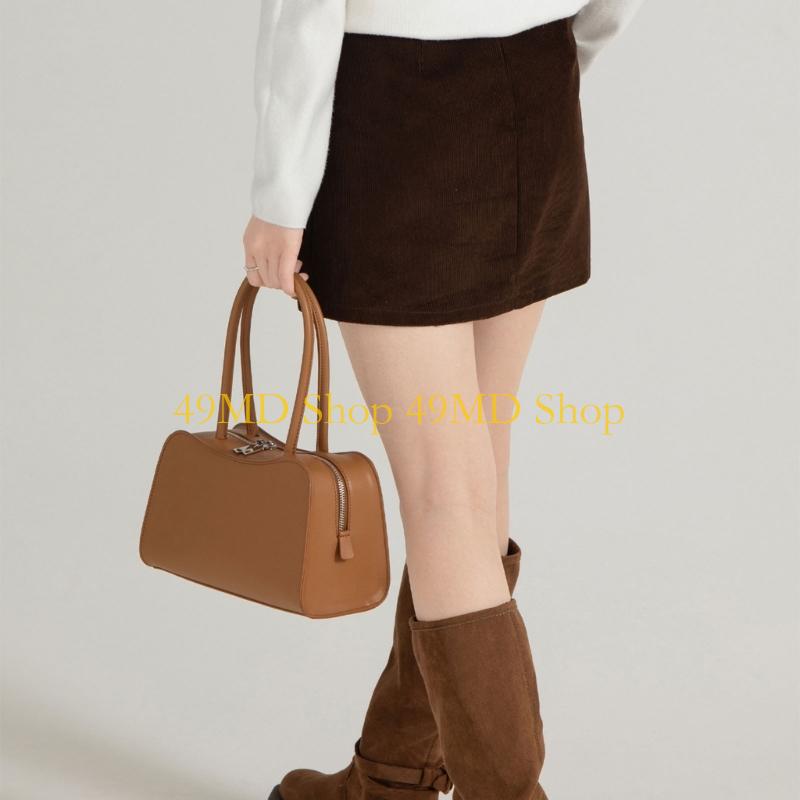 Leather Work Duffle - 49MD schoudertas voor dames onderarmtas trendy