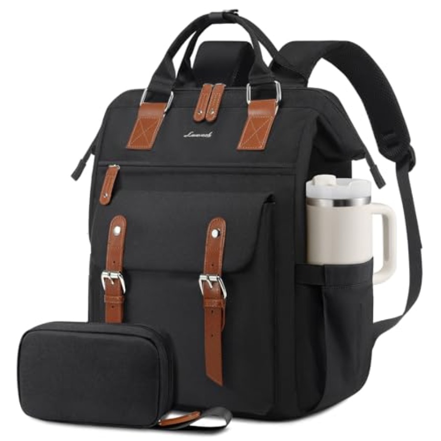 Leather Work Is - Laptoprugzak voor dames, laptoptas voor leraren