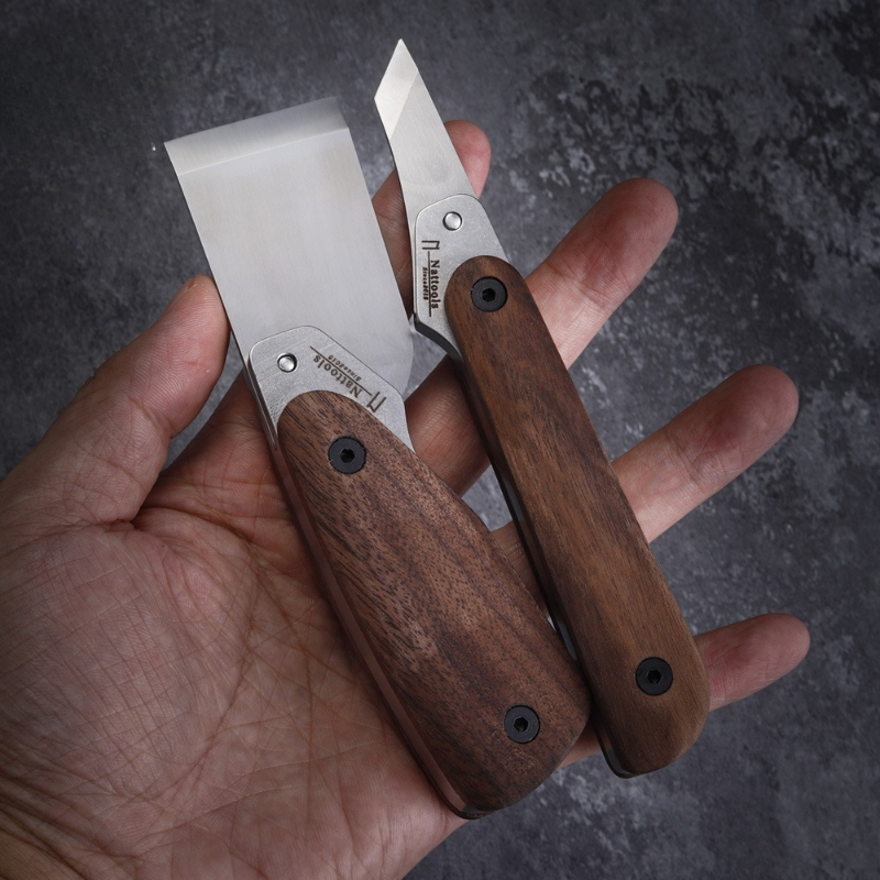 Leatherwork Knife - Nattools lederen snijmes penmes DC53 stalen