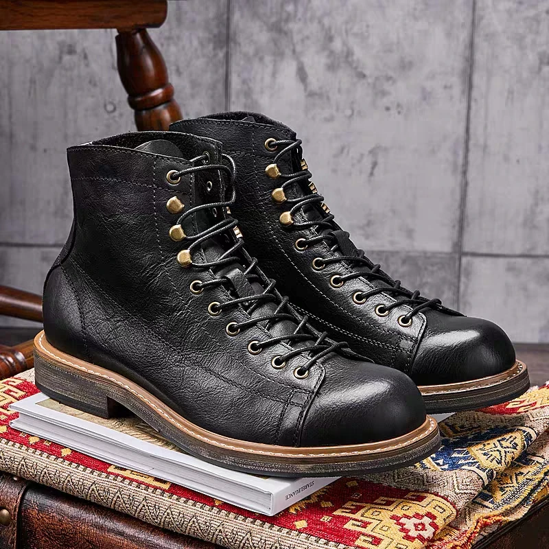 Handgemaakte Britse Big Size M - Leather Work Boots recensie en prijs