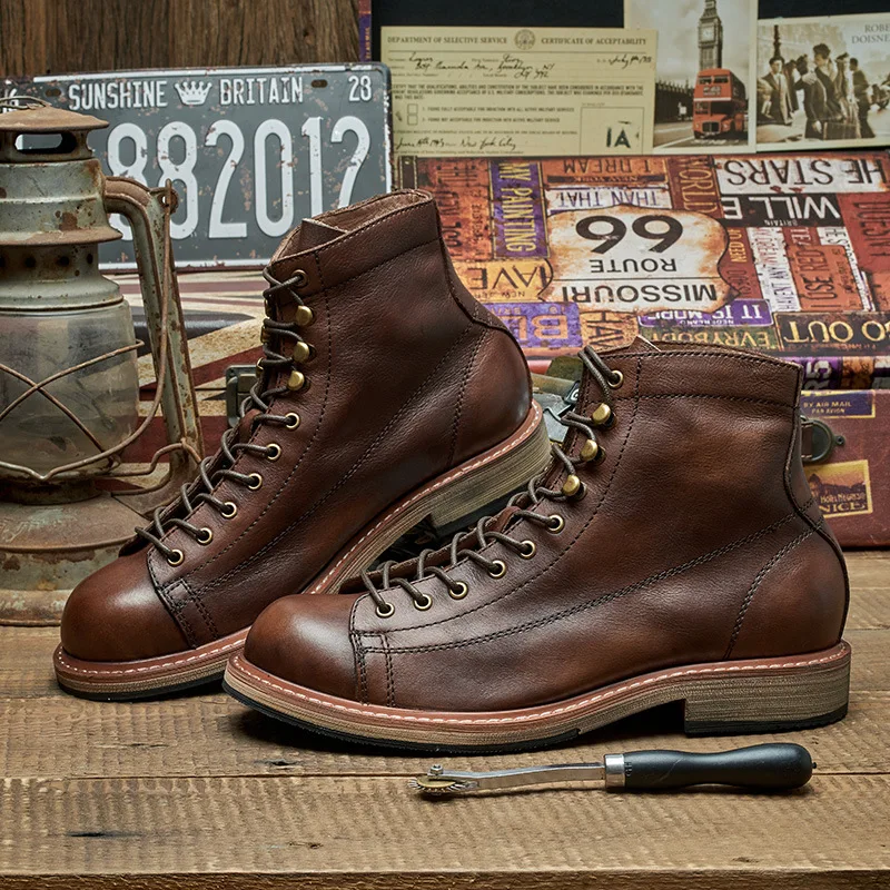 Handgemaakte Britse Big Size M - Leather Work Boots recensie en prijs