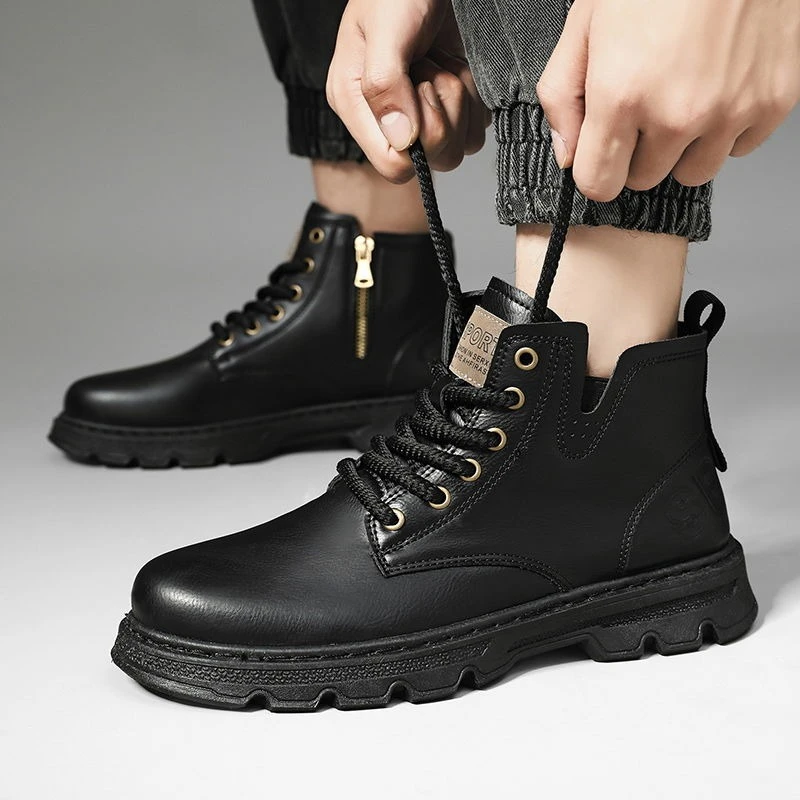 ​ Heren 2025, winter nieuwe co - Leather Work Boots recensie en prijs