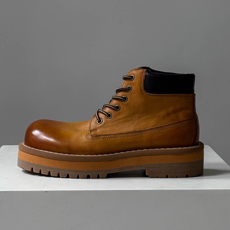 Britse stijl heren enkellaarsj - Leather Work Boots recensie en prijs