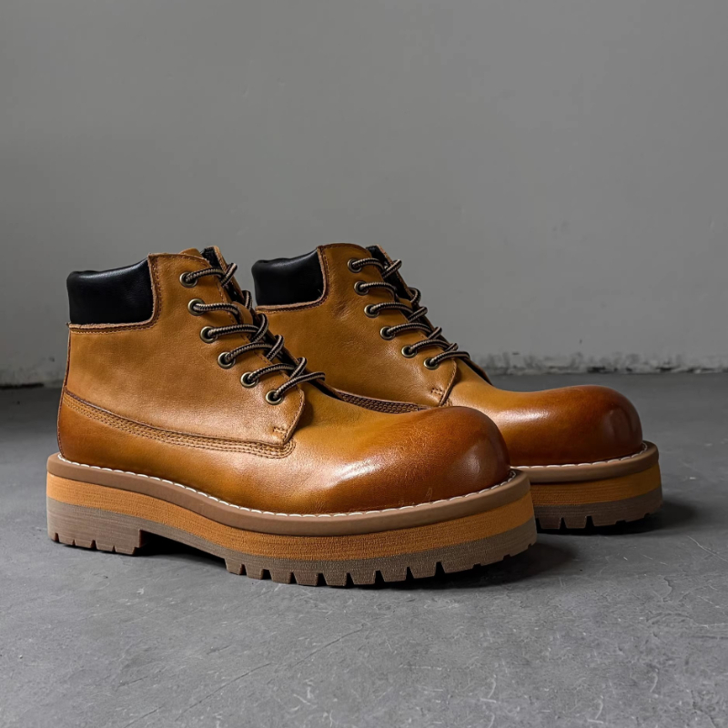 Britse stijl heren enkellaarsj - Leather Work Boots recensie en prijs
