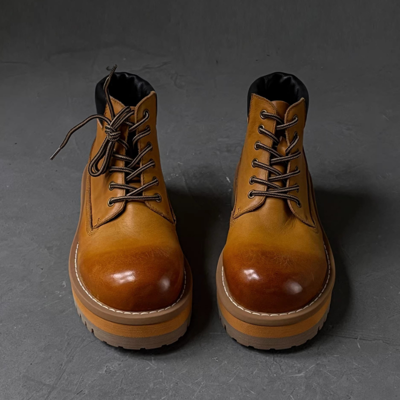 Britse stijl heren enkellaarsj - Leather Work Boots recensie en prijs