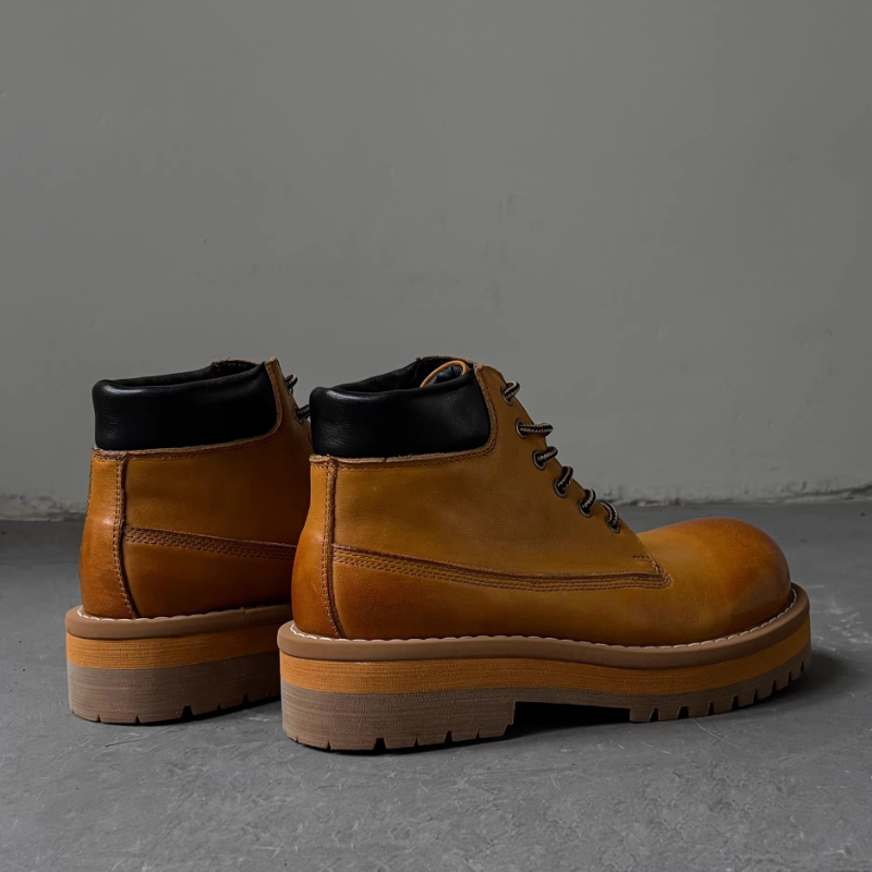 Britse stijl heren enkellaarsj - Leather Work Boots recensie en prijs