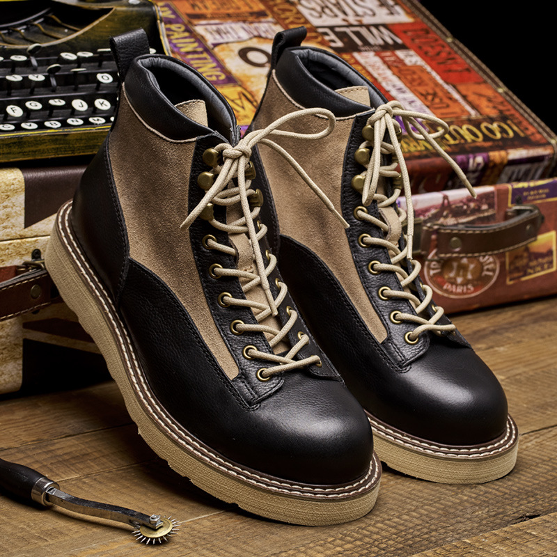 Werklaarzen met korte neus voo - Leather Work Boots recensie en prijs