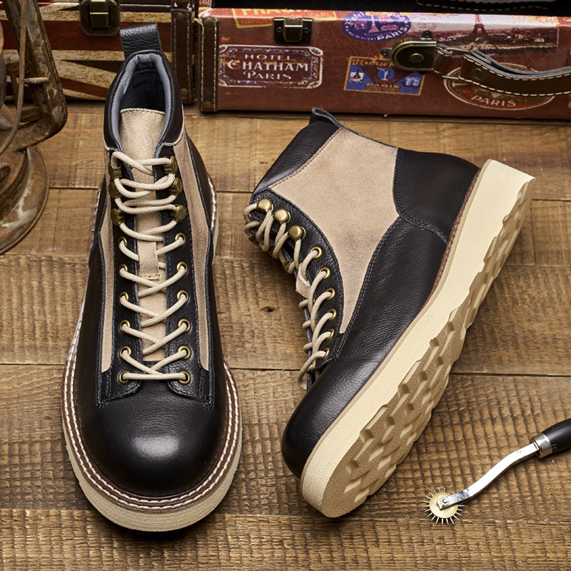 Werklaarzen met korte neus voo - Leather Work Boots recensie en prijs
