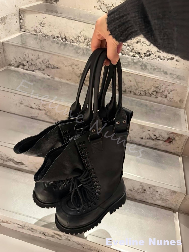 Retro Echt Lederen Motorlaarze - Leather Work Boots recensie en prijs