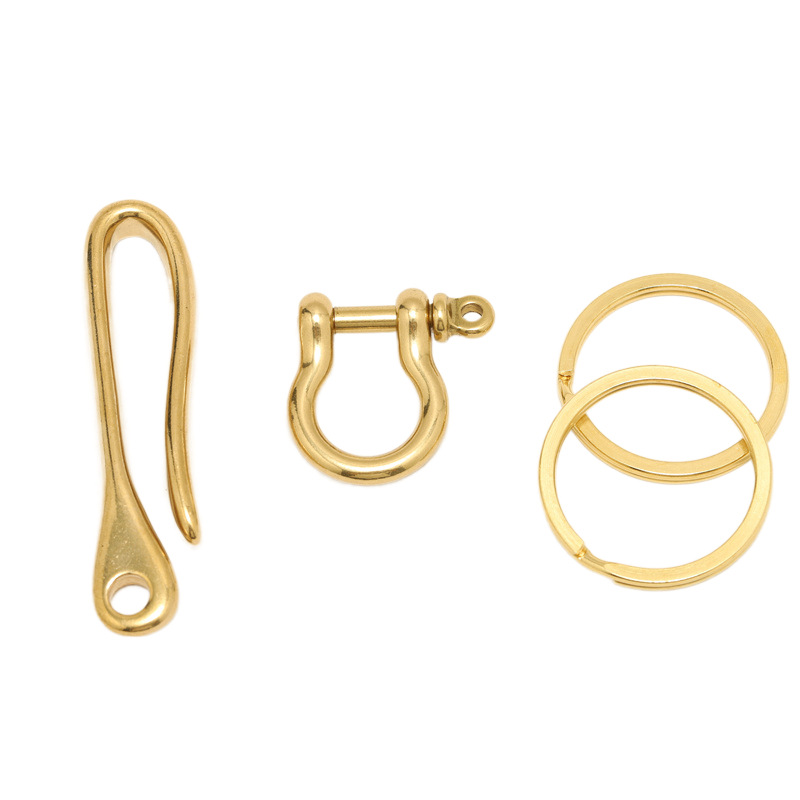 Messing stoffen haak U-vormige - Leatherwork Hardware recensie en prijs