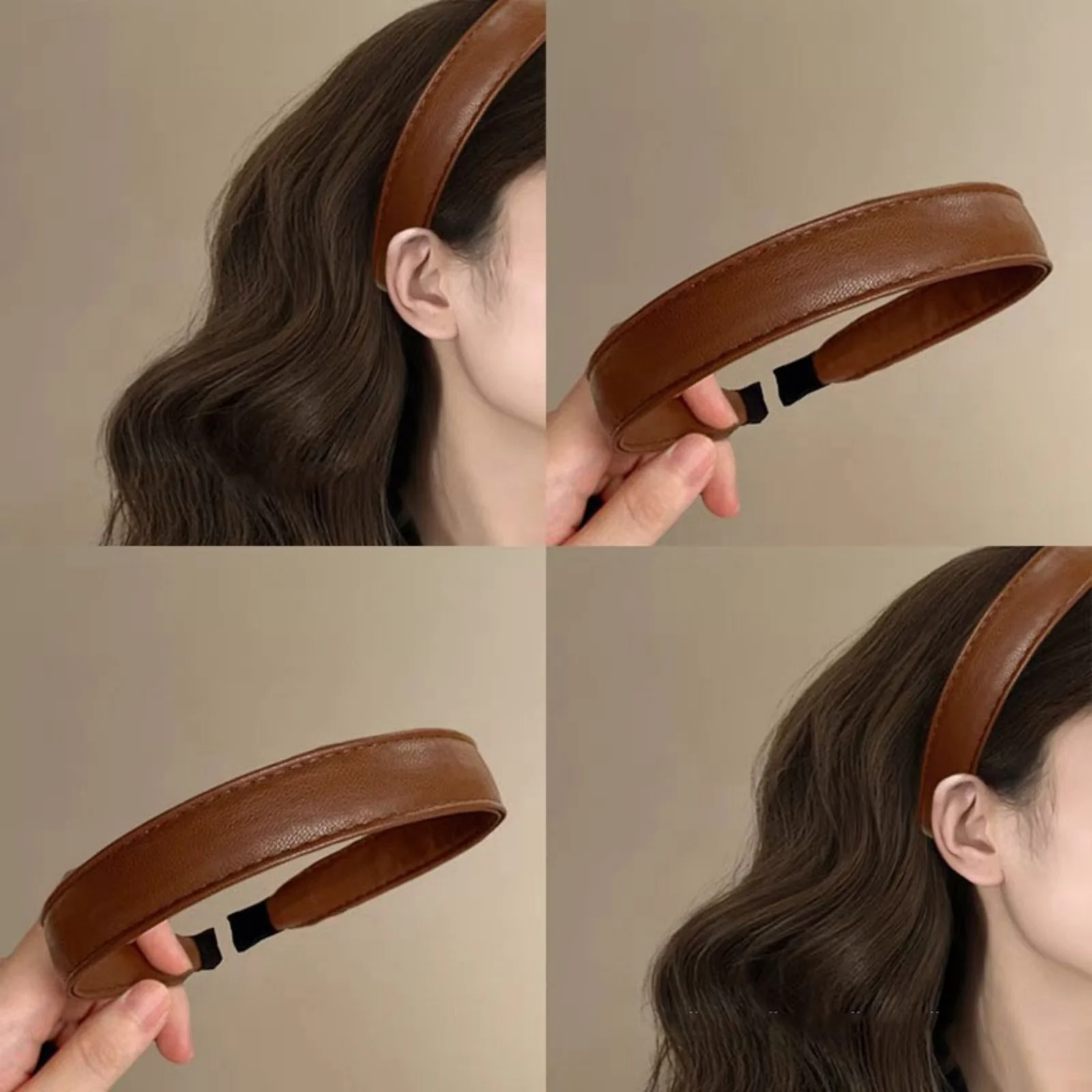 1Pc Retro Wijnrood Lederen Hoo - Leatherwork Pony recensie en prijs