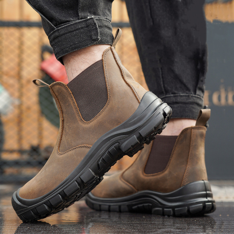 grote maat herenmode stalen ne - Leather Work Boots recensie en prijs