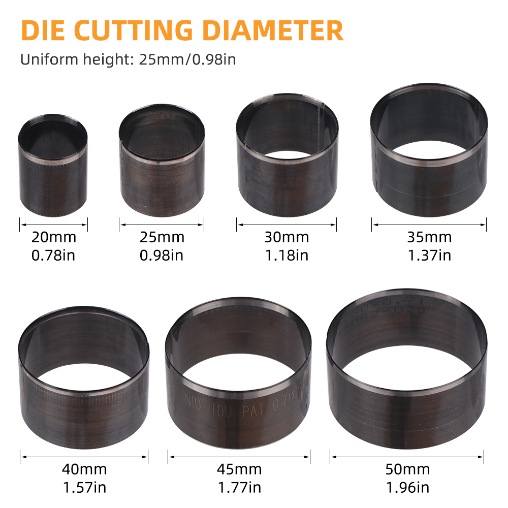 QJH 7-delige scherpe lederen s - Leatherwork Rings recensie en prijs