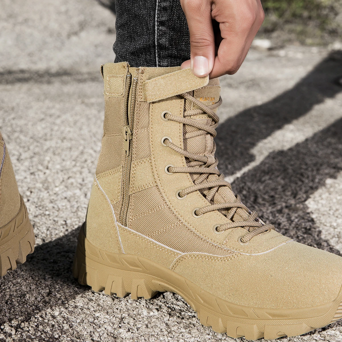 Outdoor-wandelschoenen voor he - Leather Work Boots recensie en prijs