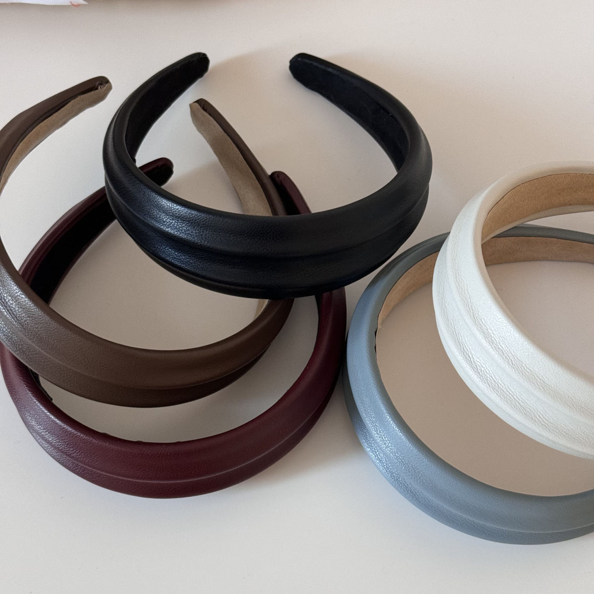 PU Leer Brede Hoofdbanden Haar - Leatherwork Rings recensie en prijs