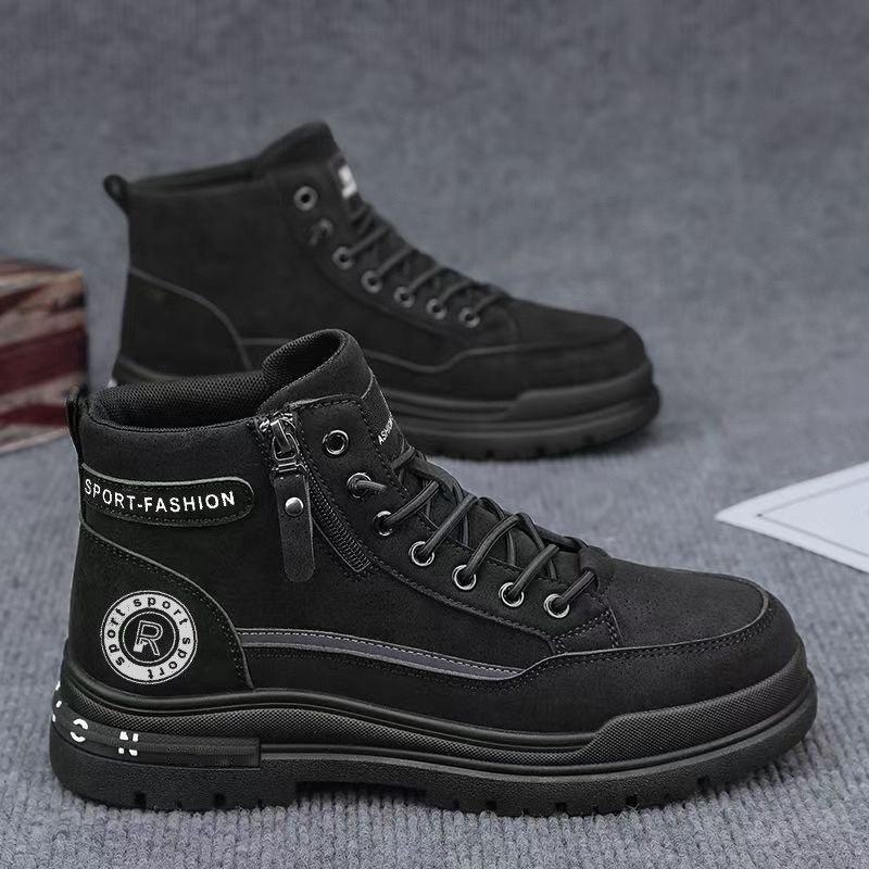 Mannen Retro Hoge Top Werklaar - Leather Work Boots recensie en prijs