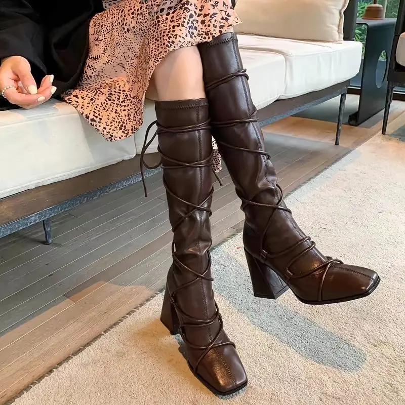 Herfst Winter Lederen Band Kni - Leather Work Boots recensie en prijs
