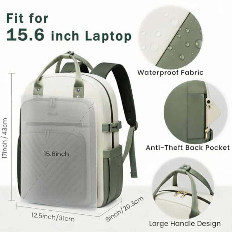 Laptoprugzak voor dames, water - Leather Work Is recensie en prijs