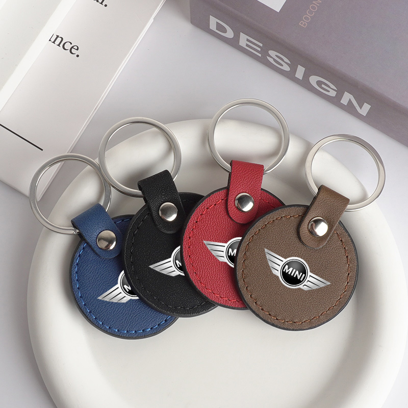 Leren auto sleutelhanger sleut - Leatherwork Rings recensie en prijs
