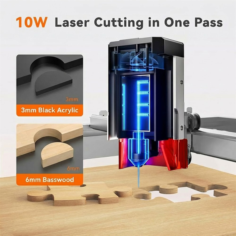 TOOCAA L2 10W AI Desktop Laser - Leatherwork Classes recensie en prijs