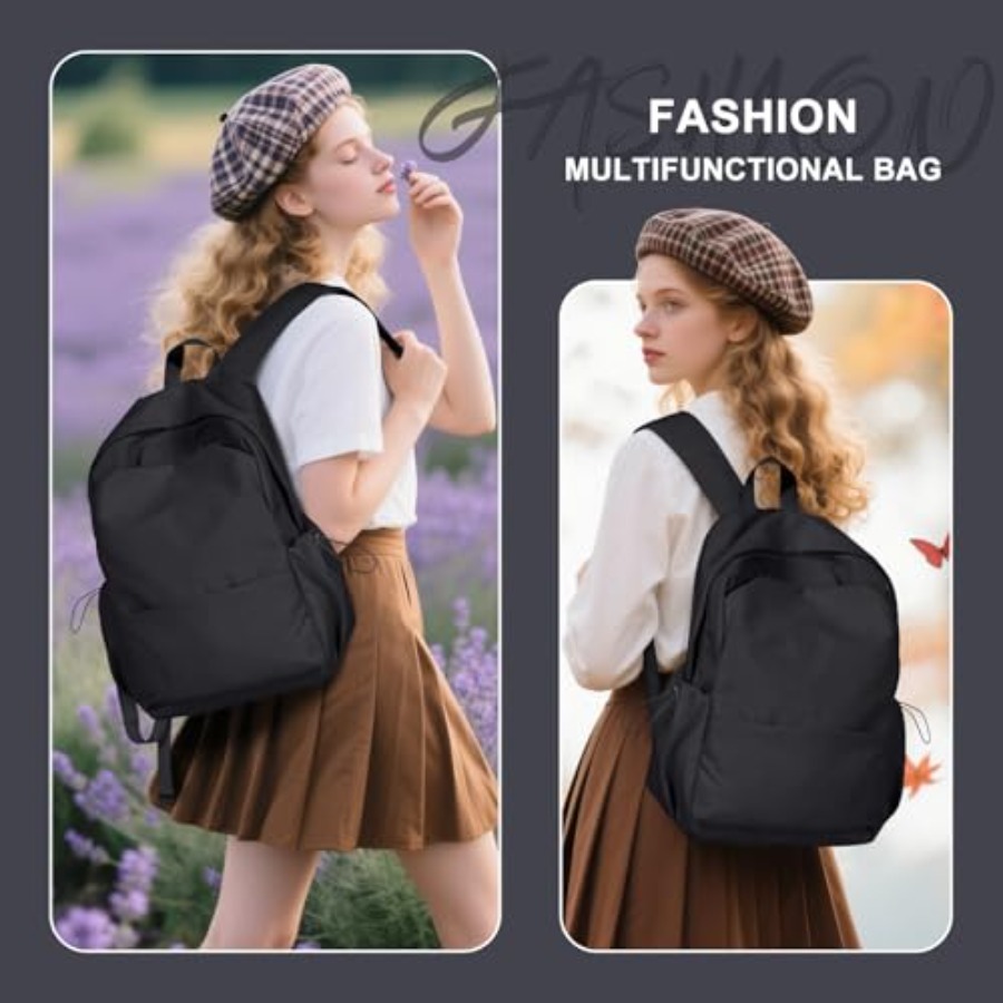 Zwarte rugzak voor dames, klei - Leather Work Is recensie en prijs